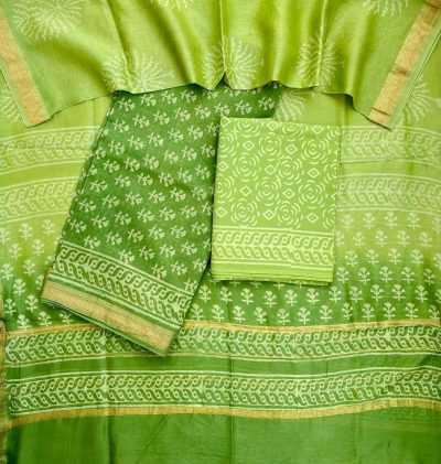 Maheshwari Silk Suit Regular Print