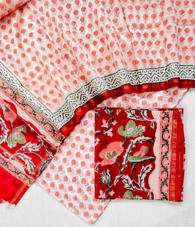 Chanderi Suit with Chanderi Dupatta