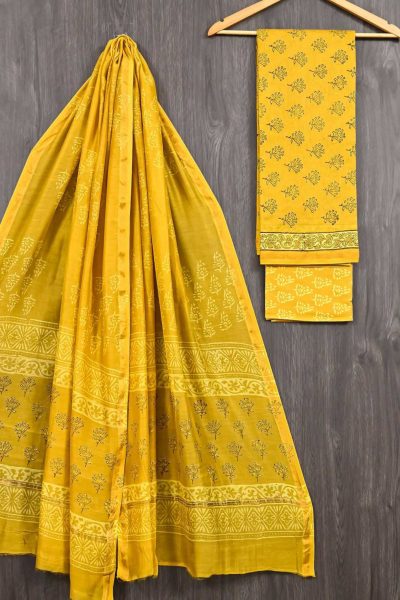Chanderi Suit with Chanderi Dupatta
