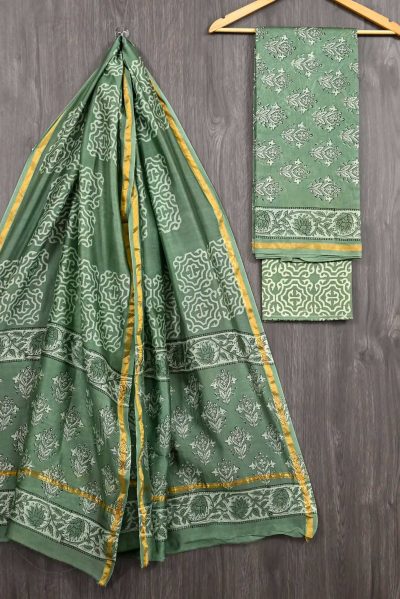 Chanderi Suit with Chanderi Dupatta