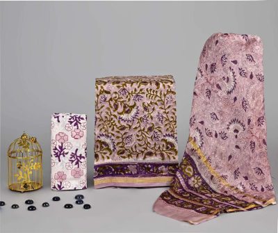 Chanderi Suit with Chanderi Dupatta