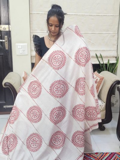Cotton Khesh Kantha Saree