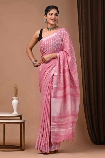 Linen cotton Saree