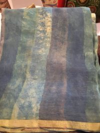 Pure Chiffon Hand Block Sarees